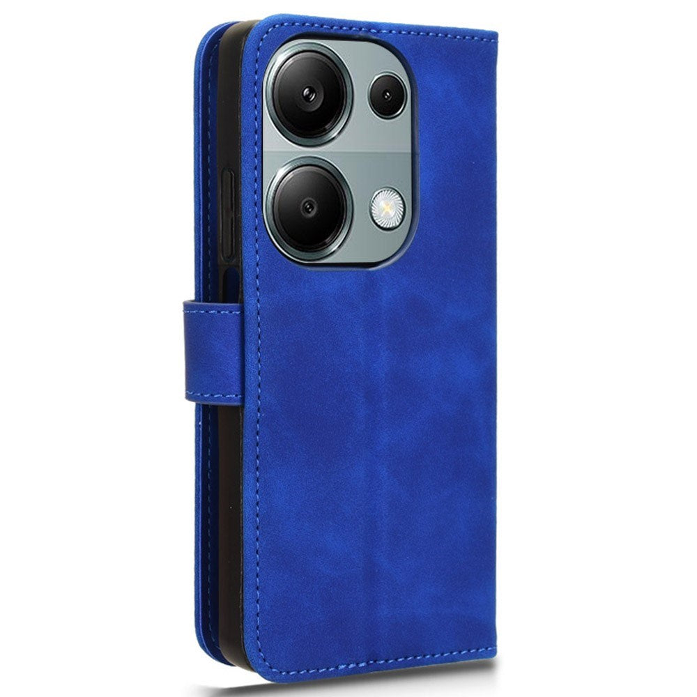 EIDERWOOD Xiaomi Redmi Note 13 Pro (4G) / Poco M6 Pro Blødt Læder Mobil Cover m. Pung - Blå