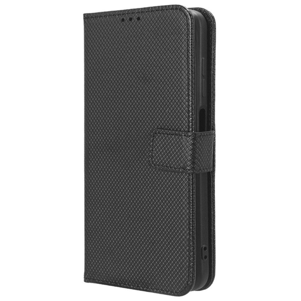 EIDERWOOD Xiaomi Redmi Note 13 Pro (4G) / Poco M6 Pro Læder Mobil Cover m. Strop & Tekstur - Sort