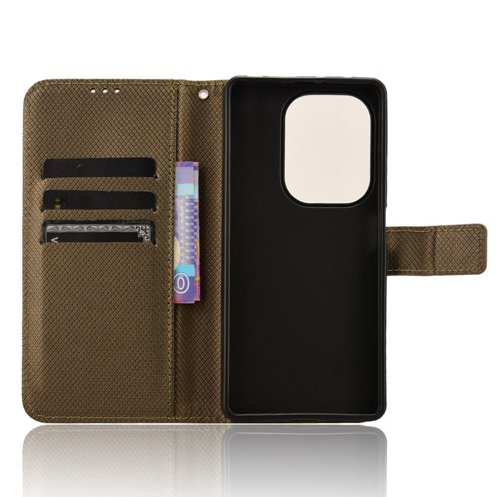 EIDERWOOD Xiaomi Redmi Note 13 Pro (4G) / Poco M6 Pro Læder Mobil Cover m. Strop & Tekstur - Brun