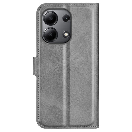 EIDERWOOD Xiaomi Redmi Note 13 (4G) Læder Mobil Cover m. Kortholder & Magnetisk Luk - Grå