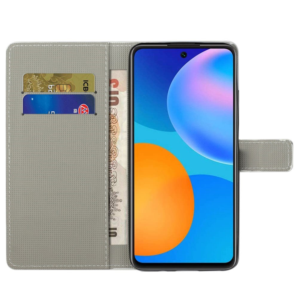 EIDERWOOD Xiaomi Redmi Note 13 (5G) Kunstlæder Mobil Cover m. Pung & Ståfunktion - Blå Sommerfugl