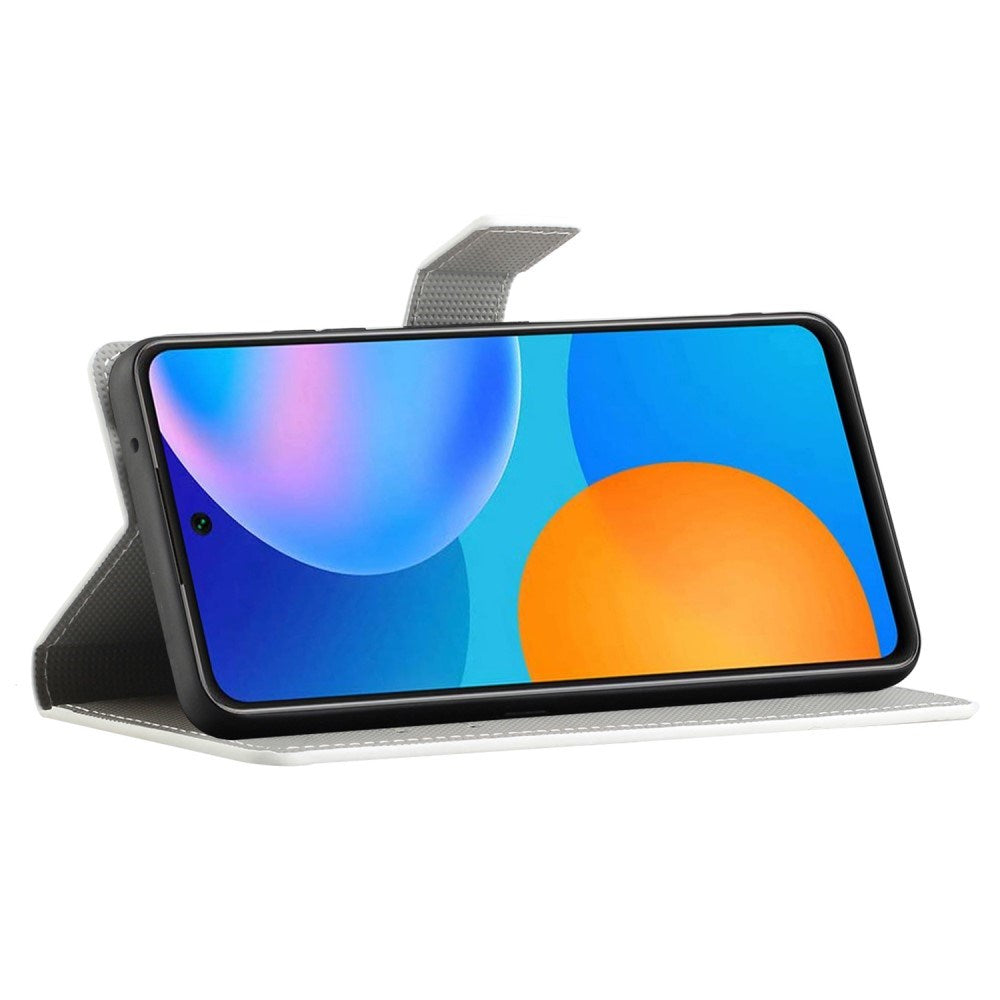 EIDERWOOD Xiaomi Redmi Note 13 (5G) Kunstlæder Mobil Cover m. Pung & Ståfunktion - Blå Sommerfugl