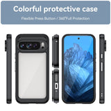 EIDERWOOD Google Pixel 9 / Pixel 9 Pro Hybrid Plastik Mobil Cover - Gennemsigtig / Sort