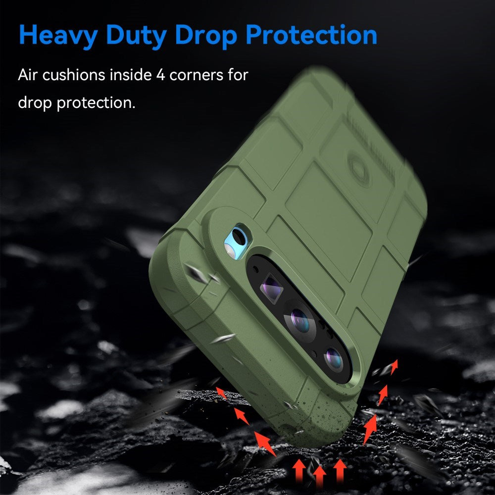 EIDERWOOD Google Pixel 9 / 9 Pro Rugged Shield Series Håndværker Mobil Cover - Grøn