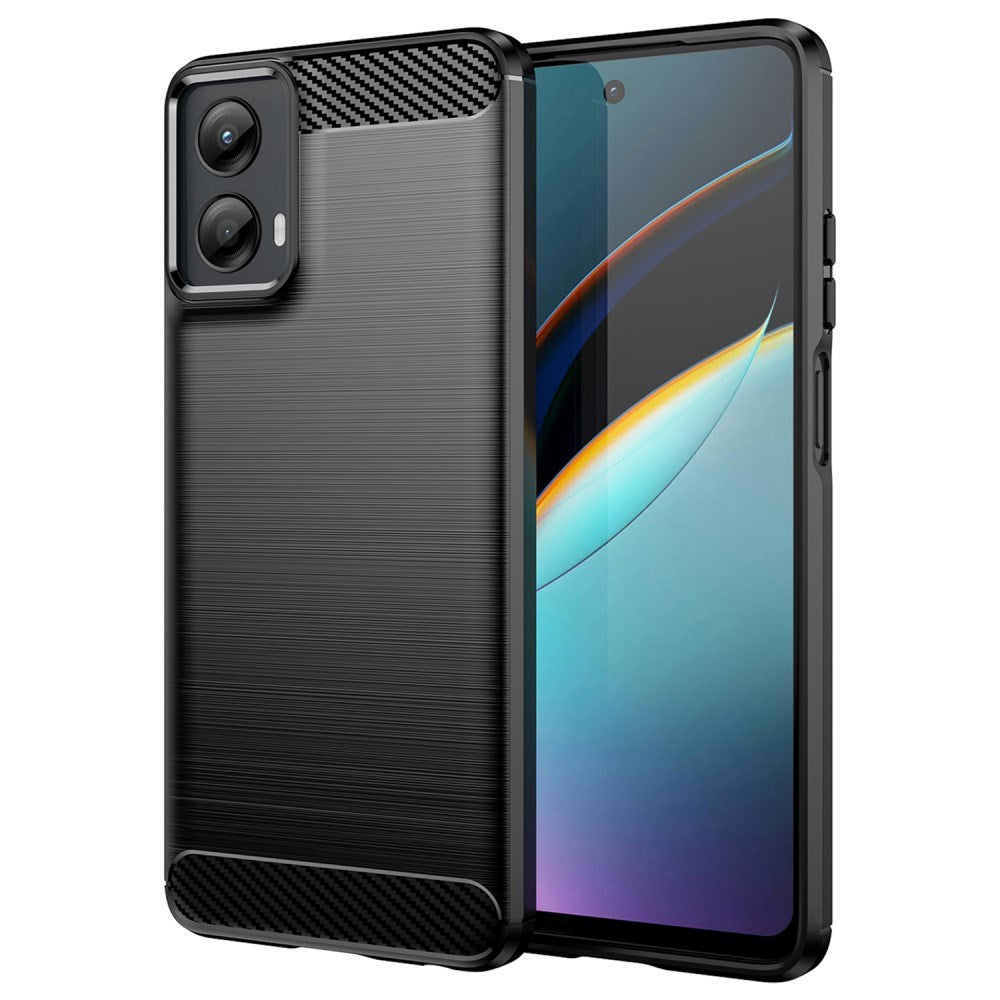 EIDERWOOD Motorola Moto G 5G (2024) Brushed Carbon Mobil Cover - Sort