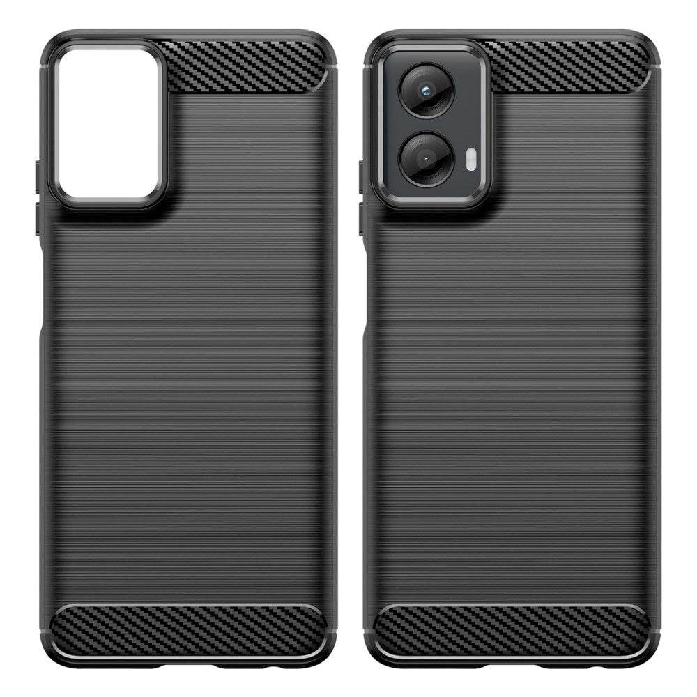 EIDERWOOD Motorola Moto G 5G (2024) Brushed Carbon Mobil Cover - Sort