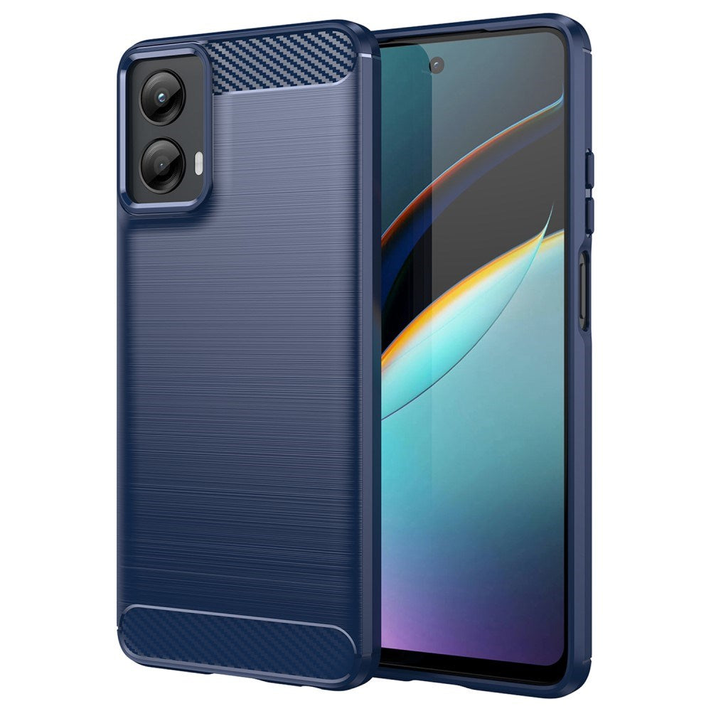 EIDERWOOD Motorola Moto G 5G (2024) Brushed Carbon Mobil Cover - Blå