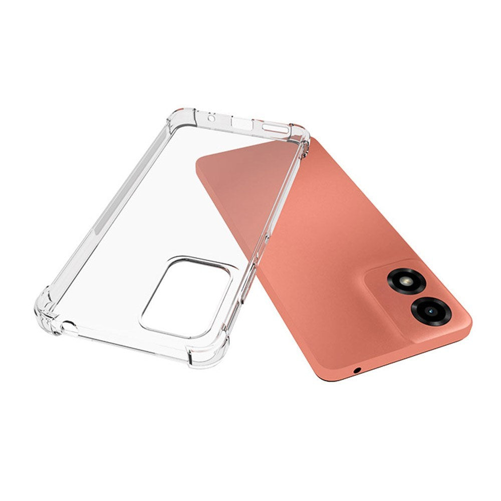 EIDERWOOD - Motorola Moto E14 (4G) / G04 (4G) / G04s (4G) / G24 (4G) - Fleksibelt Plastik Bagside Cover - Gennemsigtig