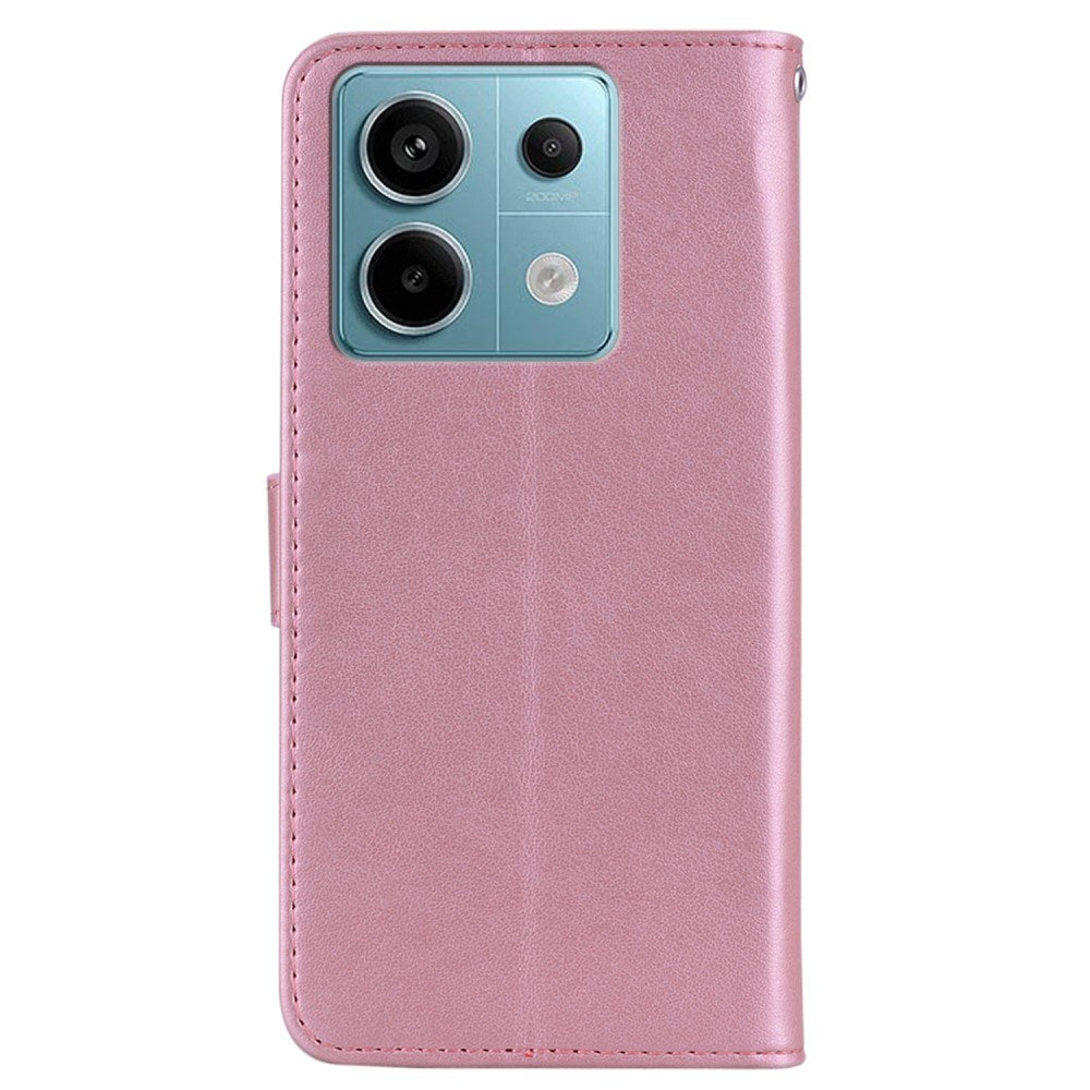 EIDERWOOD Xiaomi Redmi Note 13 Pro 5G / Poco X6 Læder Mobil Cover m. Pung - Ugle & Rhinsten - Rose Gold