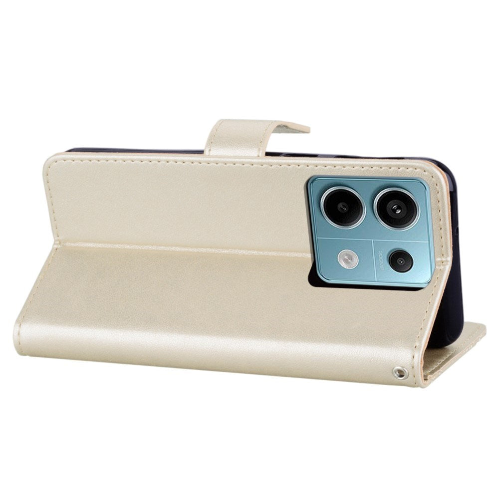 EIDERWOOD Xiaomi Redmi Note 13 Pro 5G / Poco X6 Læder Mobil Cover m. Pung - Ugle & Rhinsten - Guld