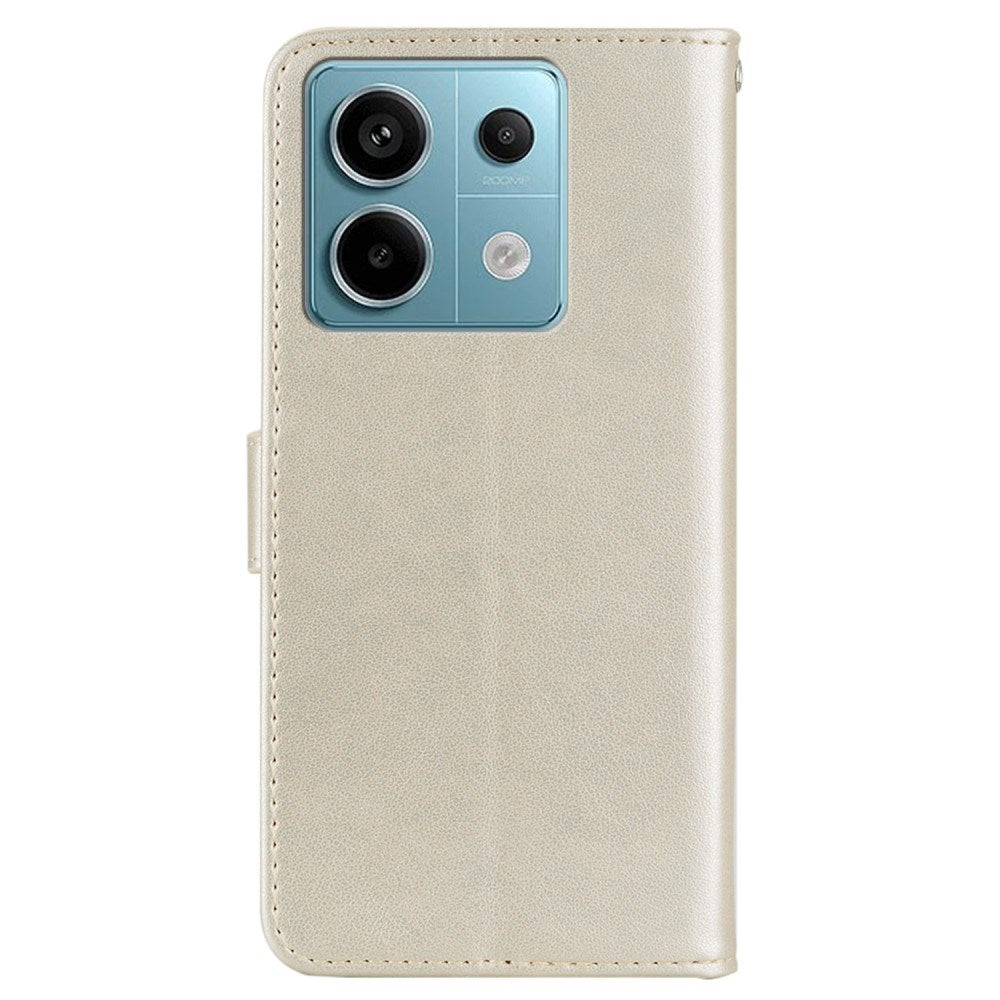 EIDERWOOD Xiaomi Redmi Note 13 Pro 5G / Poco X6 Læder Mobil Cover m. Pung - Ugle & Rhinsten - Guld