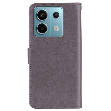 EIDERWOOD Xiaomi Redmi Note 13 Pro 5G / Poco X6 Læder Mobil Cover m. Pung - Ugle & Rhinsten - Grå