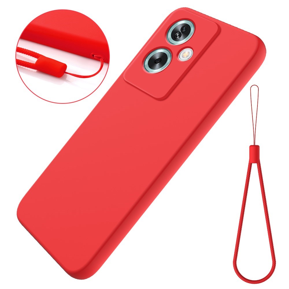 EIDERWOOD OnePlus Nord N30 SE (5G) Liquid Silikone Mobil Cover m. Strop - Rød