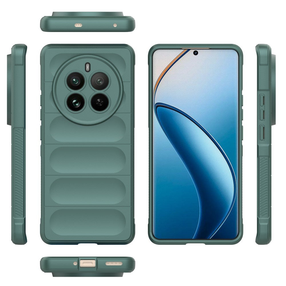 EIDERWOOD Realme 12 Pro (5G) / 12 Pro+ (5G) Fleksibelt Plastik Mobil Cover - Grøn