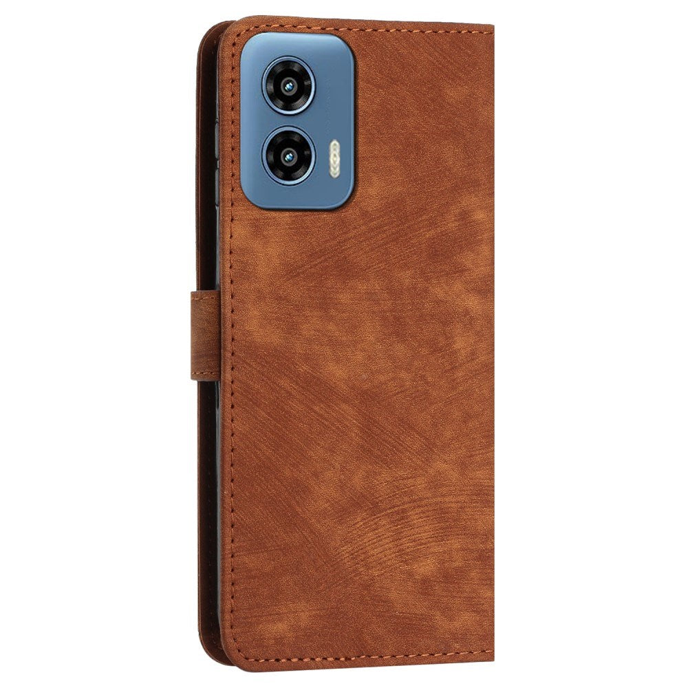 EIDERWOOD Motorola Moto G Play 5G (2024) Læder Mobil Cover m. Pung og Strop - Brun