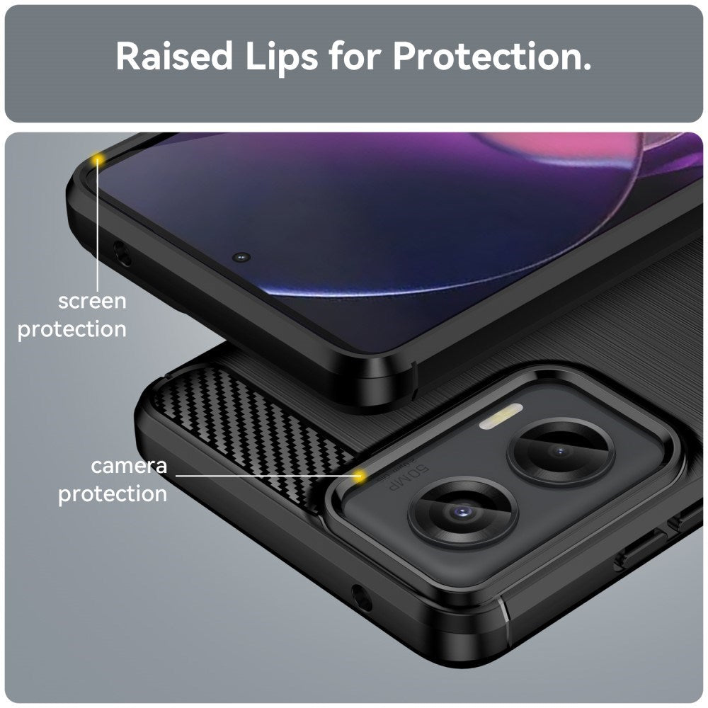 EIDERWOOD Motorola Moto G Stylus 5G (2024) Brushed Carbon Mobil Cover - Sort