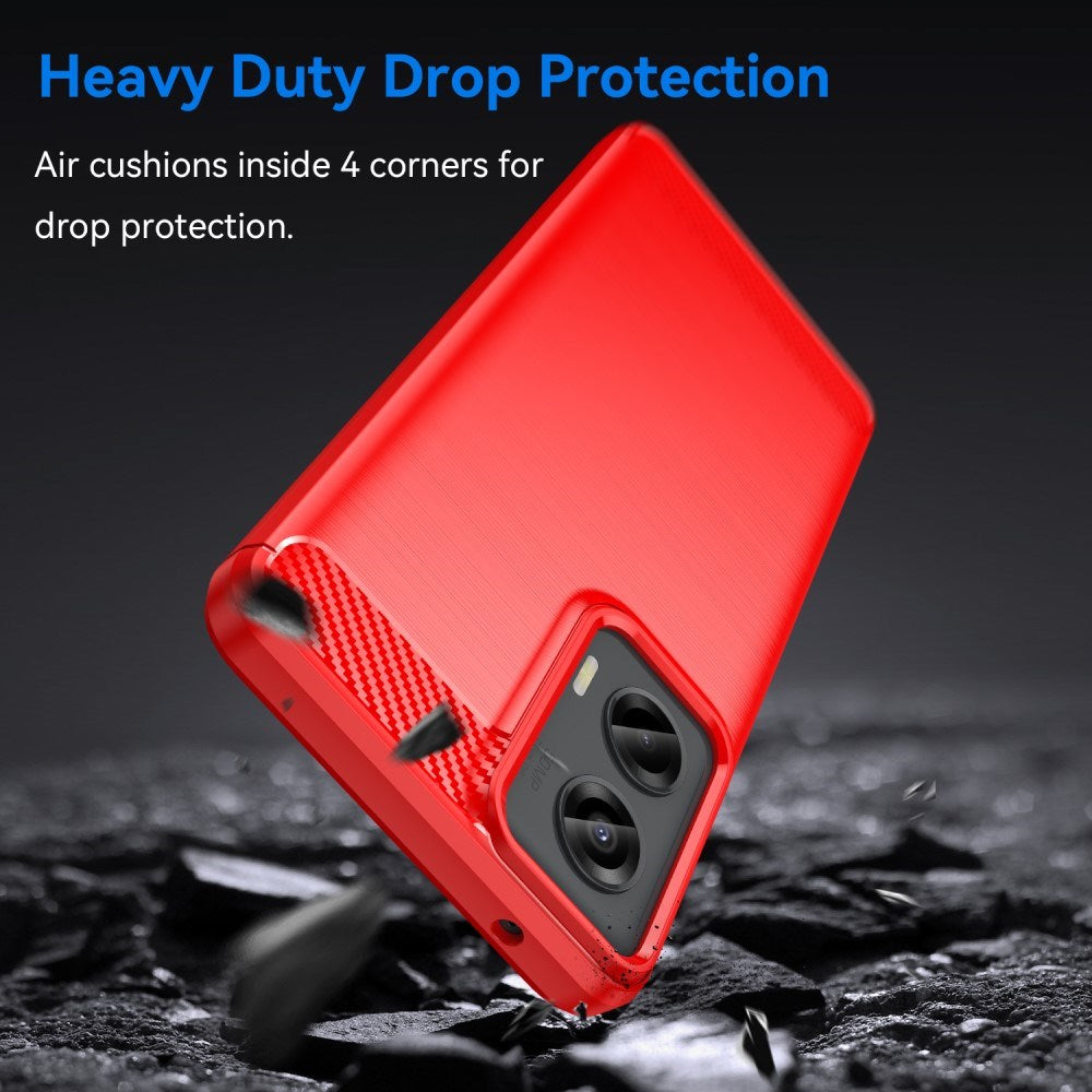 EIDERWOOD Motorola Moto G Stylus 5G (2024) Brushed Carbon Mobil Cover - Rød