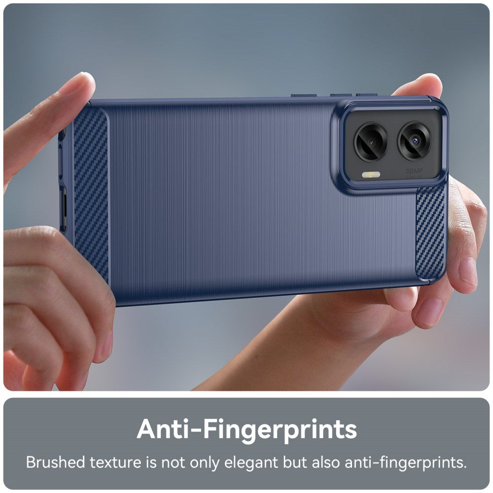 EIDERWOOD Motorola Moto G Stylus 5G (2024) Brushed Carbon Mobil Cover - Blå