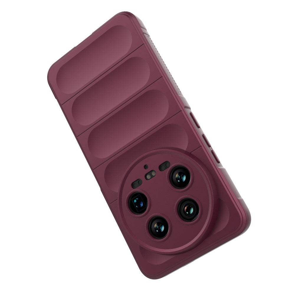 EIDERWOOD Xiaomi 14 Ultra Fleksibelt Plastik Mobil Cover - Vinrød