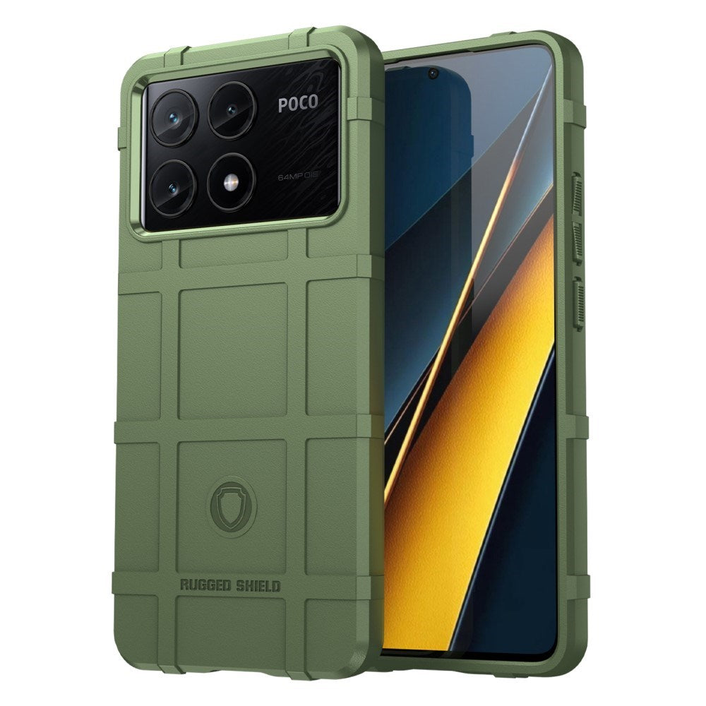 EIDERWOOD Xiaomi Poco X6 Pro Rugged Shield Series Håndværker Mobil Cover - Grøn