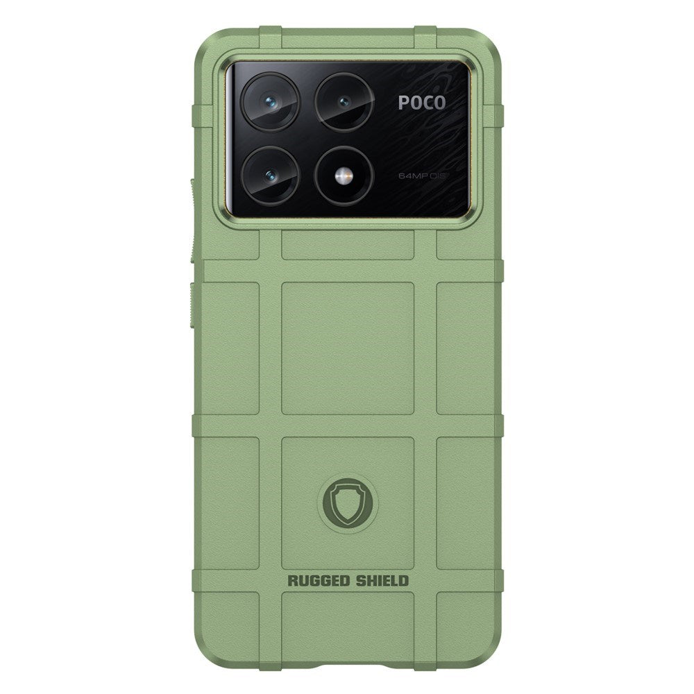 EIDERWOOD Xiaomi Poco X6 Pro Rugged Shield Series Håndværker Mobil Cover - Grøn