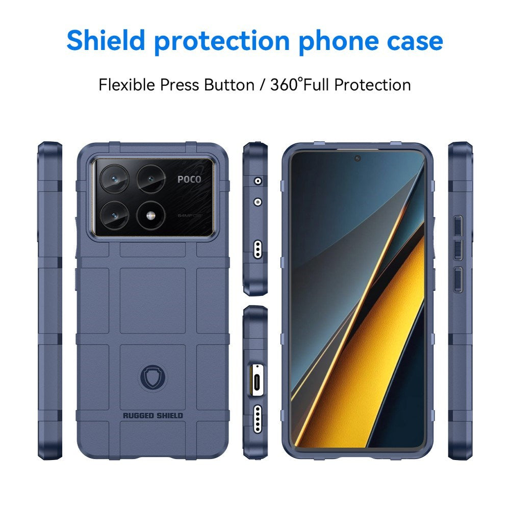 EIDERWOOD Xiaomi Poco X6 Pro Rugged Shield Series Håndværker Mobil Cover - Blå