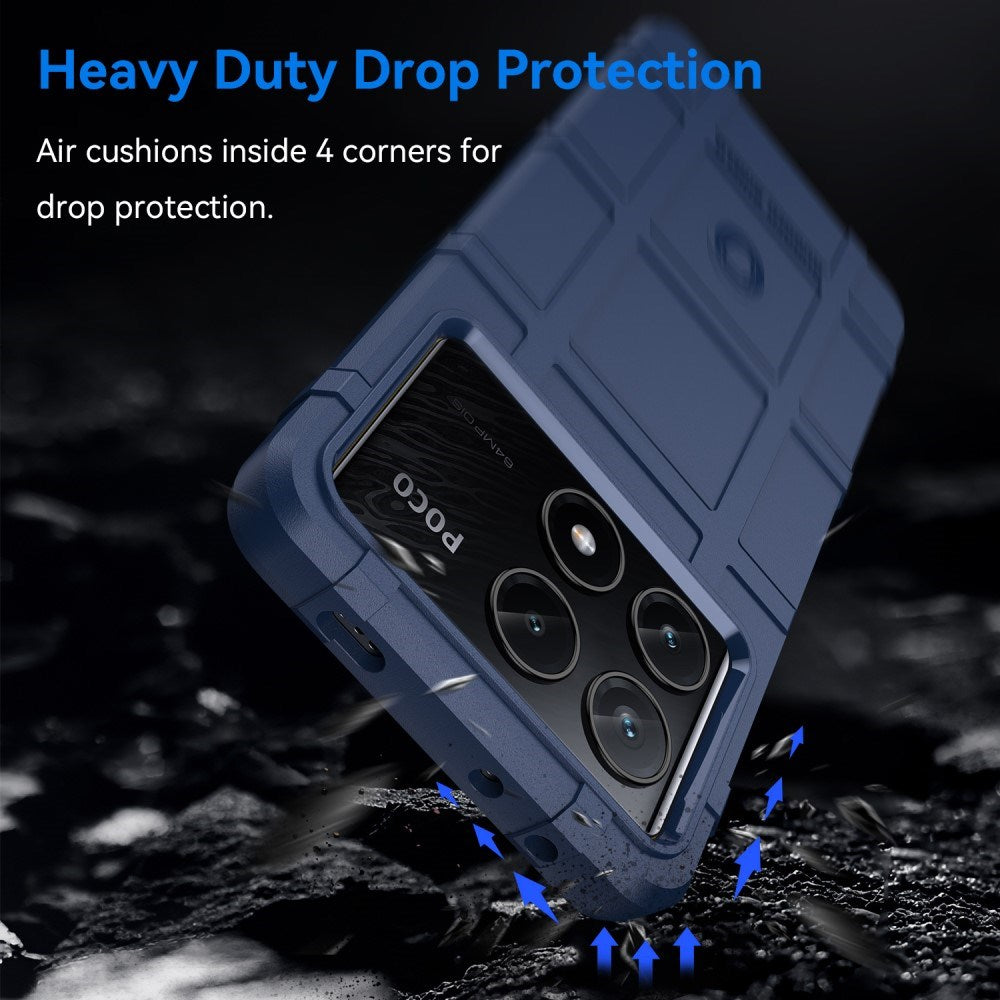 EIDERWOOD Xiaomi Poco X6 Pro Rugged Shield Series Håndværker Mobil Cover - Blå