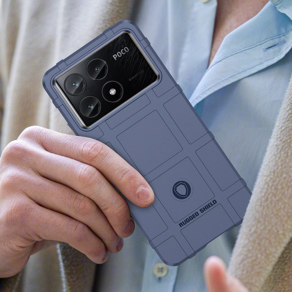 EIDERWOOD Xiaomi Poco X6 Pro Rugged Shield Series Håndværker Mobil Cover - Blå