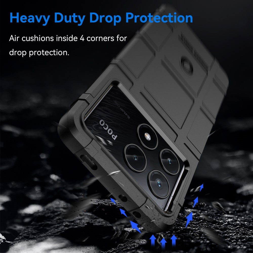 EIDERWOOD Xiaomi Poco X6 Pro Rugged Shield Series Håndværker Mobil Cover - Sort