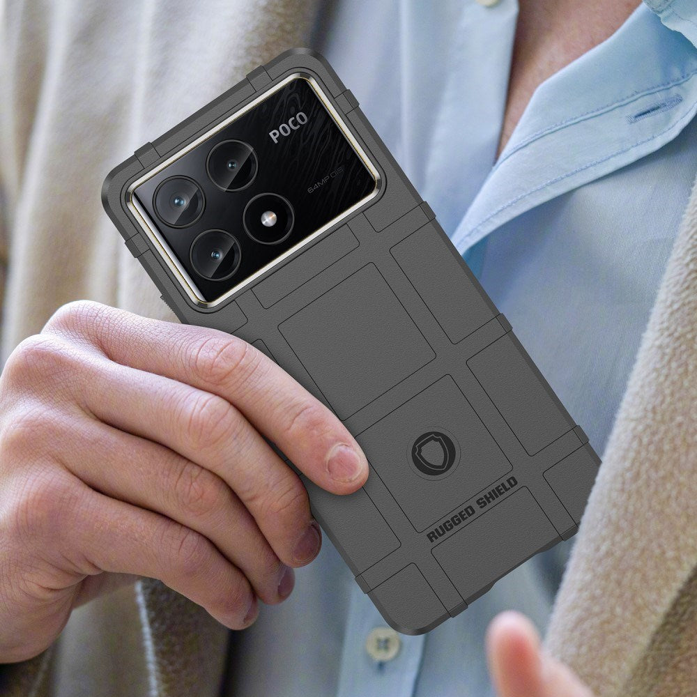 EIDERWOOD Xiaomi Poco X6 Pro Rugged Shield Series Håndværker Mobil Cover - Sort