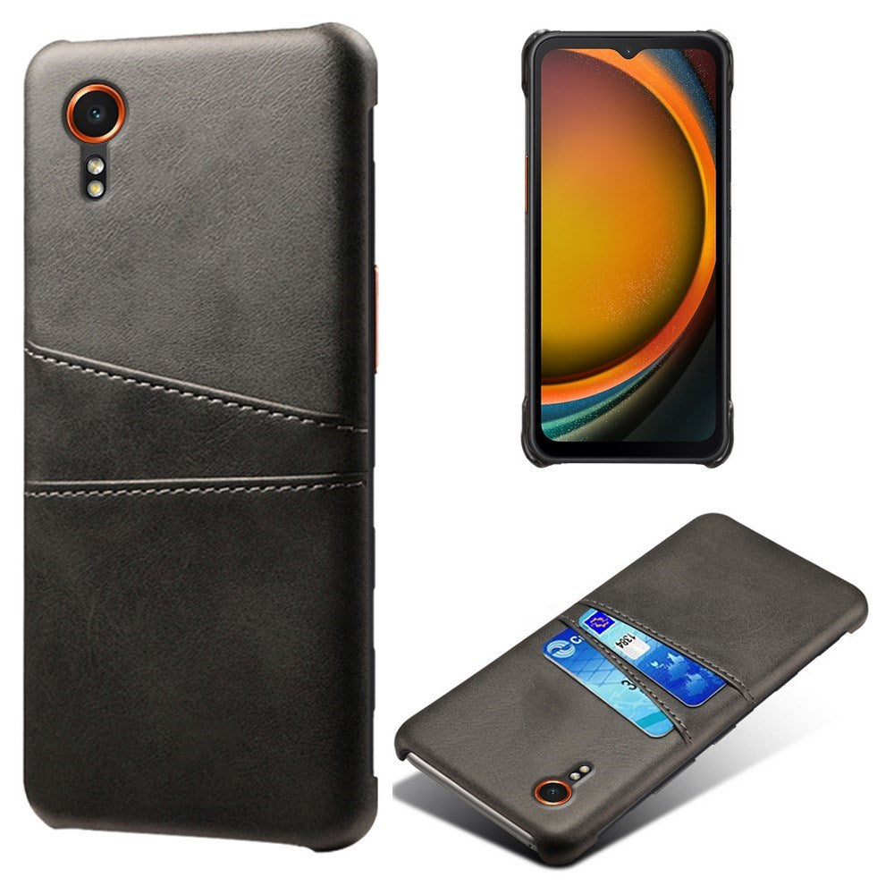 EIDERWOOD - Samsung Galaxy Xcover 7 Kunstlæder Cover m. Indbygget Kortholder - Sort