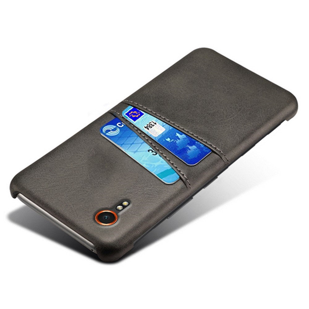 EIDERWOOD - Samsung Galaxy Xcover 7 Kunstlæder Cover m. Indbygget Kortholder - Sort