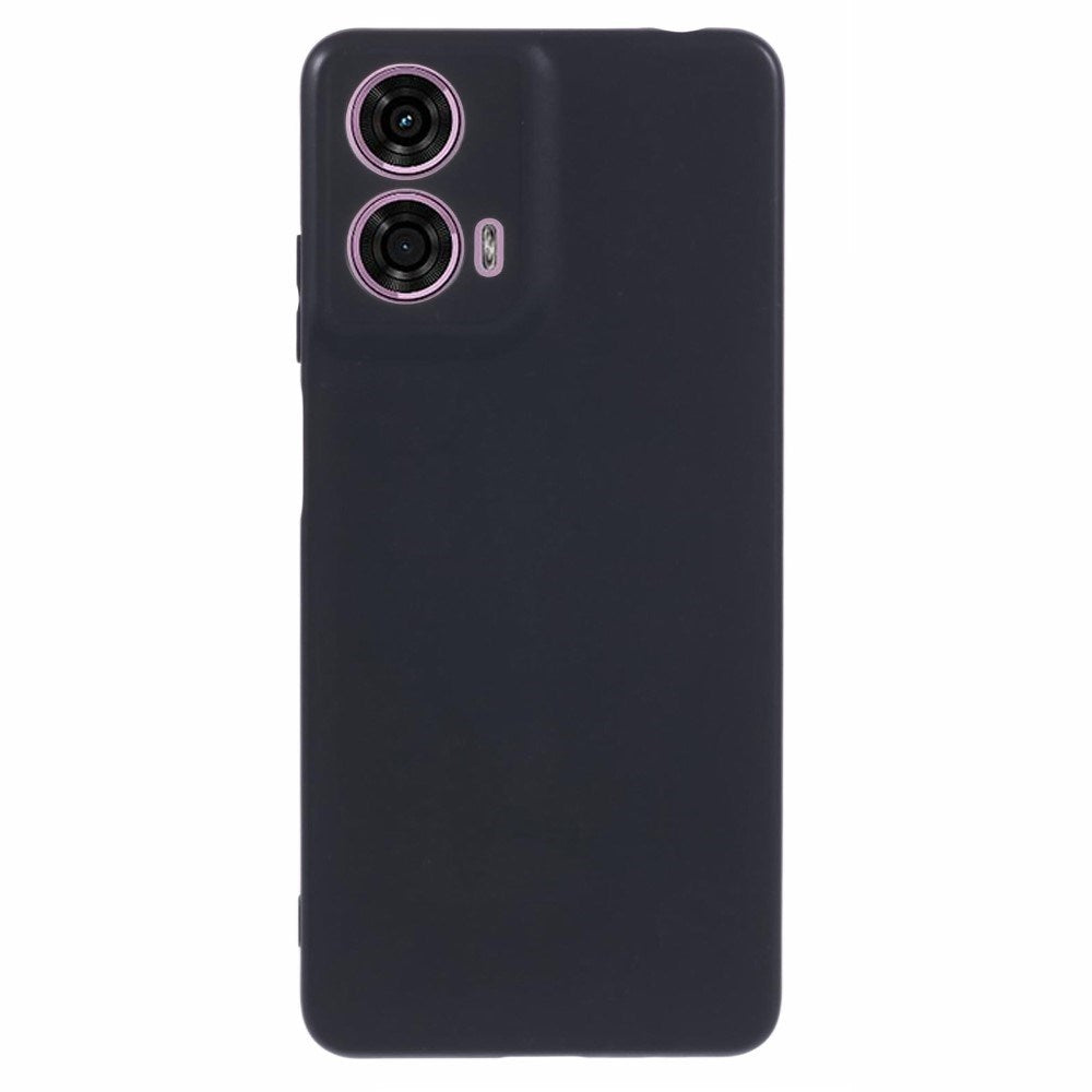 EIDERWOOD - Fleksibel Plastik Cover til Motorola Moto E14 4G/G04 4G/G04s 4G/G24 4G - Sort