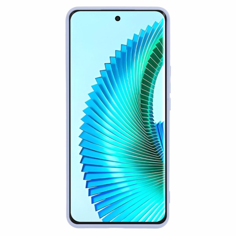 EIDERWOOD Honor Magic6 Lite 5G Cover – Fleksibelt Plast med Fiberforing og Perfekt Kameraudskæring - Lyseblå