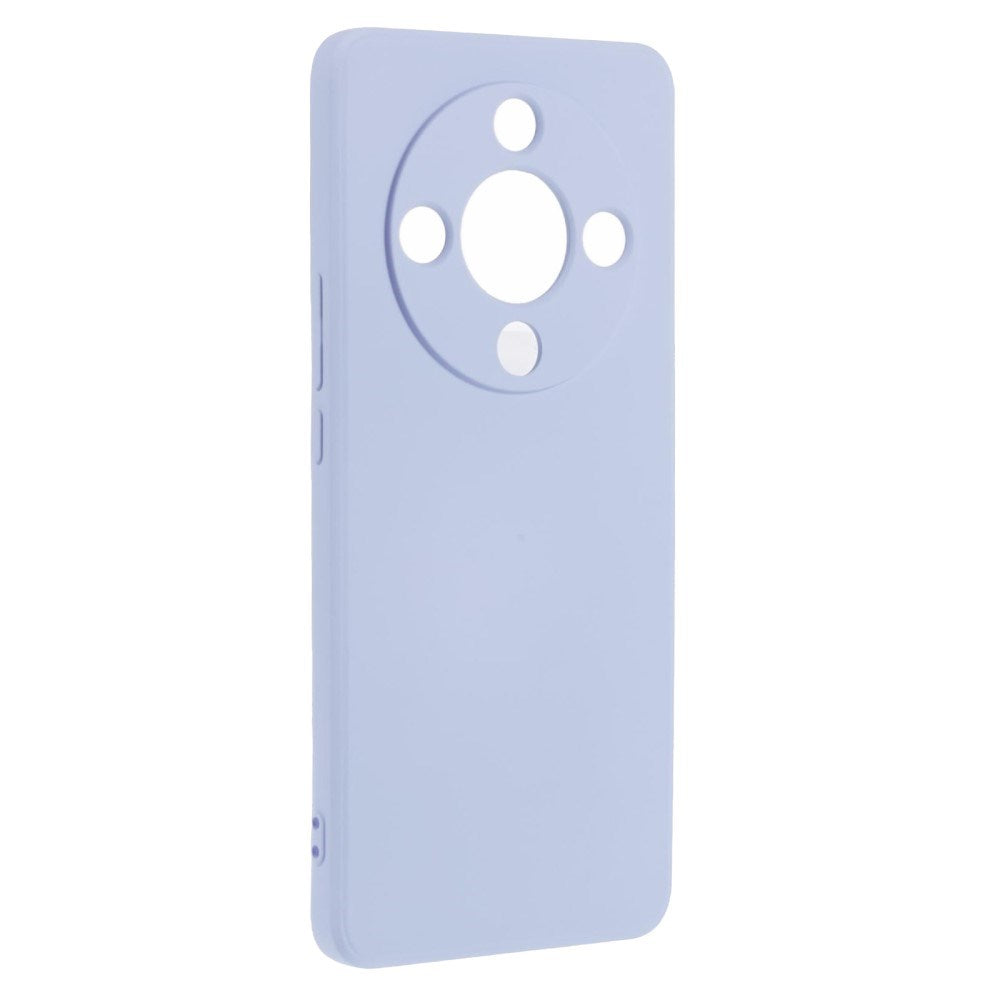 EIDERWOOD Honor Magic6 Lite 5G Cover – Fleksibelt Plast med Fiberforing og Perfekt Kameraudskæring - Lyseblå