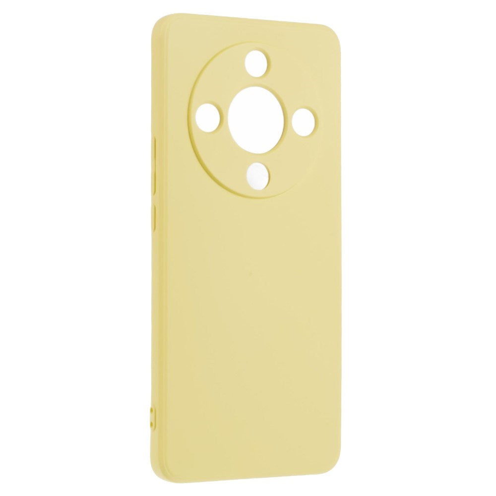 EIDERWOOD Honor Magic6 Lite 5G Cover – Fleksibelt Plast med Fiberforing og Perfekt Kameraudskæring - Gul