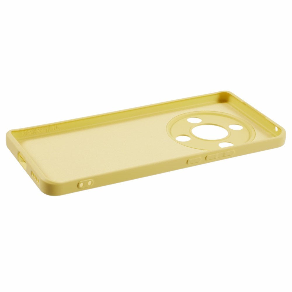 EIDERWOOD Honor Magic6 Lite 5G Cover – Fleksibelt Plast med Fiberforing og Perfekt Kameraudskæring - Gul