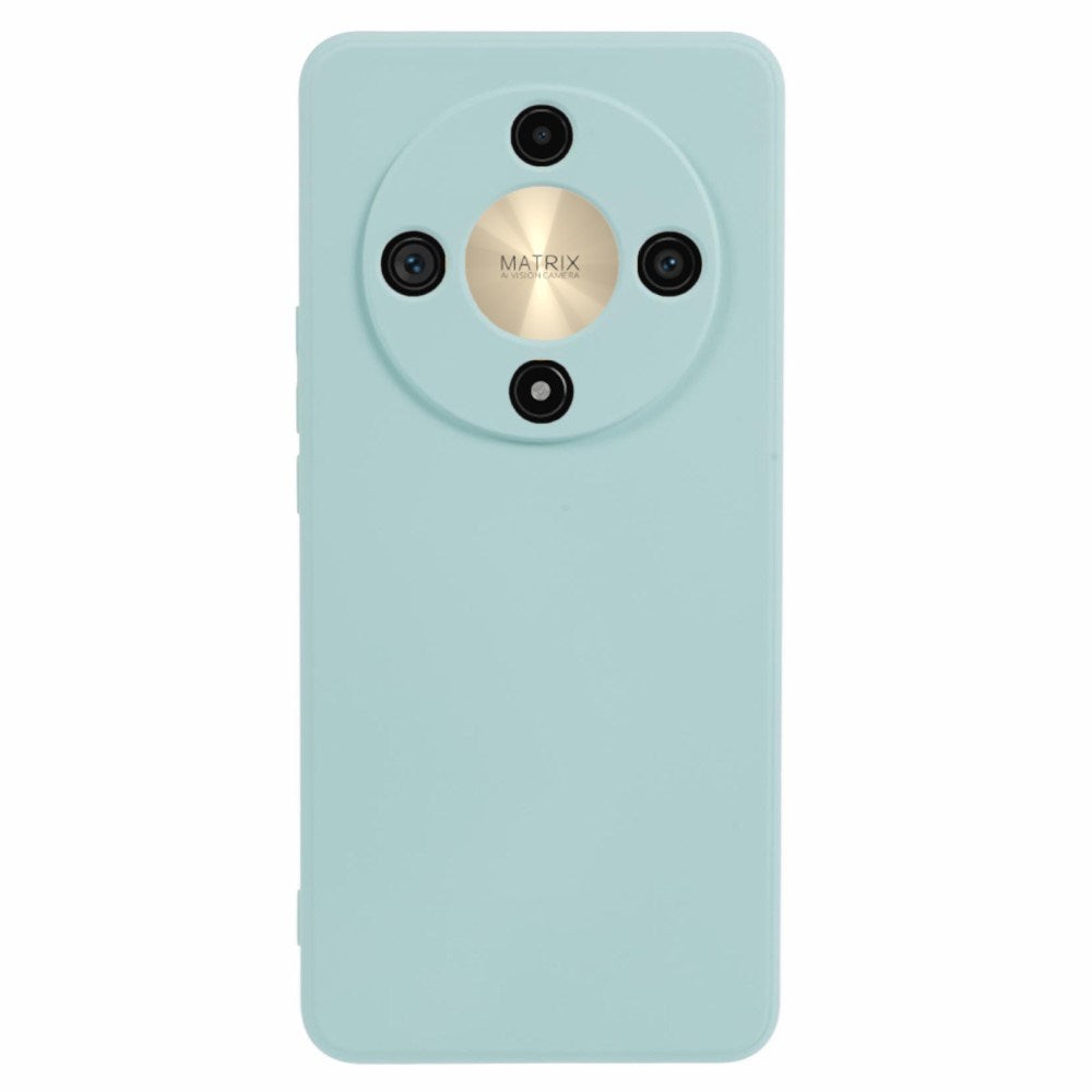 EIDERWOOD Honor Magic6 Lite 5G Cover – Fleksibelt Plast med Fiberforing og Perfekt Kameraudskæring - Turkis