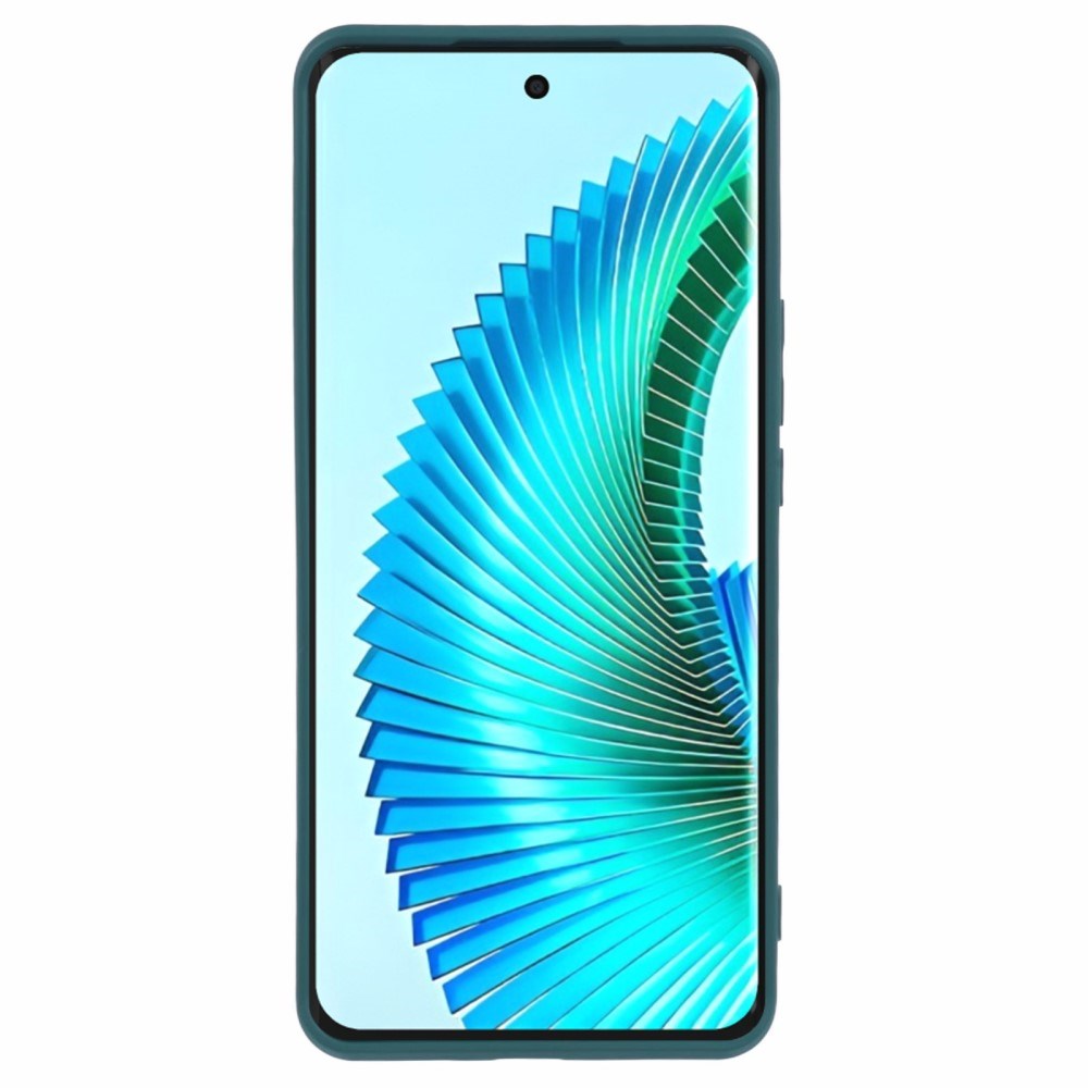 EIDERWOOD Honor Magic6 Lite 5G Cover – Fleksibelt Plast med Fiberforing og Perfekt Kameraudskæring - Mørkegrøn