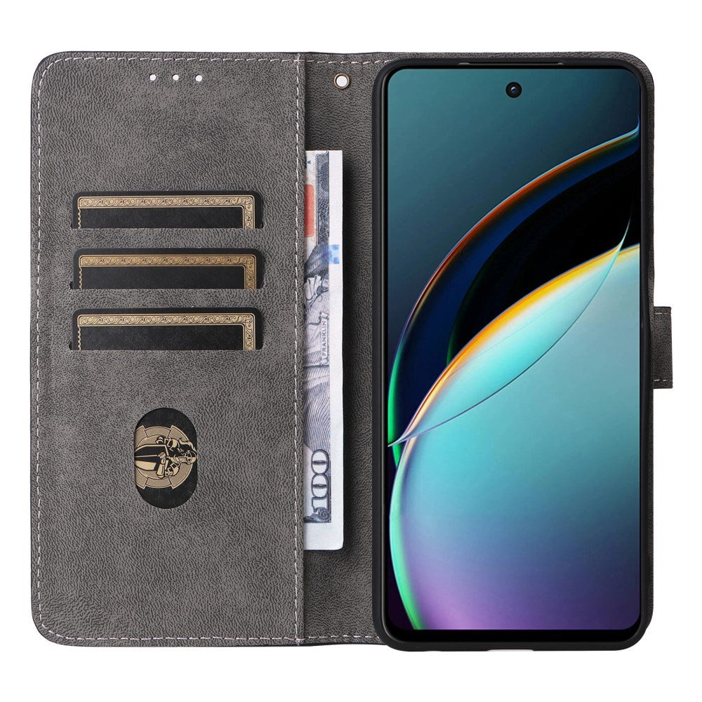 EIDERWOOD Motorola Moto G 5G (2024) Læder Mobil Cover m. Pung & Strop - Sort