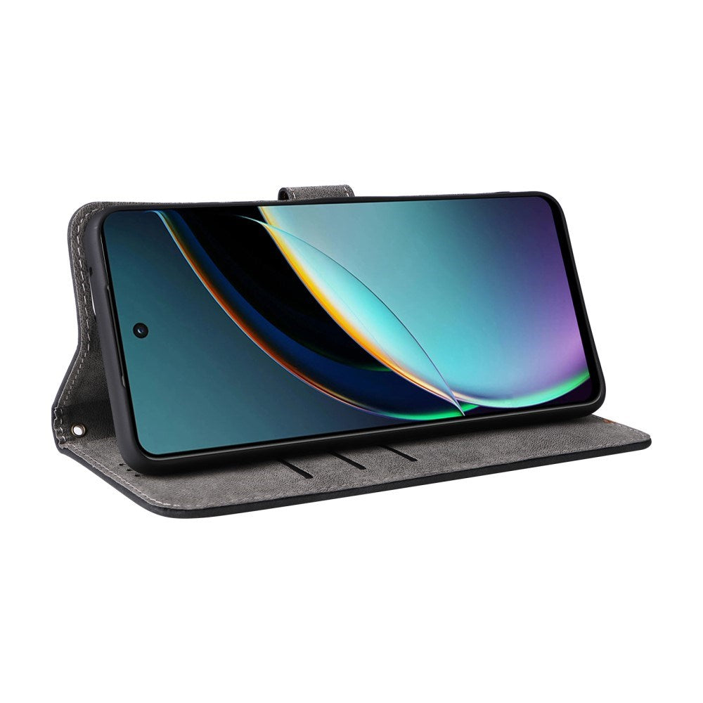 EIDERWOOD Motorola Moto G 5G (2024) Læder Mobil Cover m. Pung & Strop - Sort