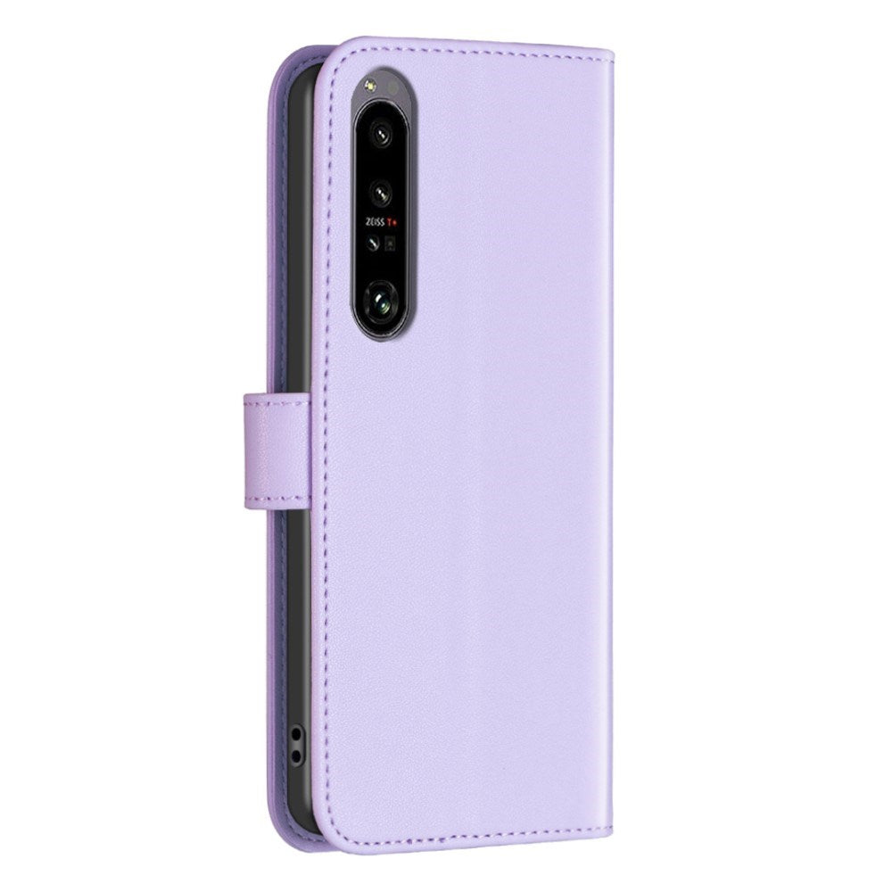 EIDERWOOD Sony Xperia 1 VI Kunst Læder Mobil Cover m. Ståfunktion & Kortholder - Lavendel