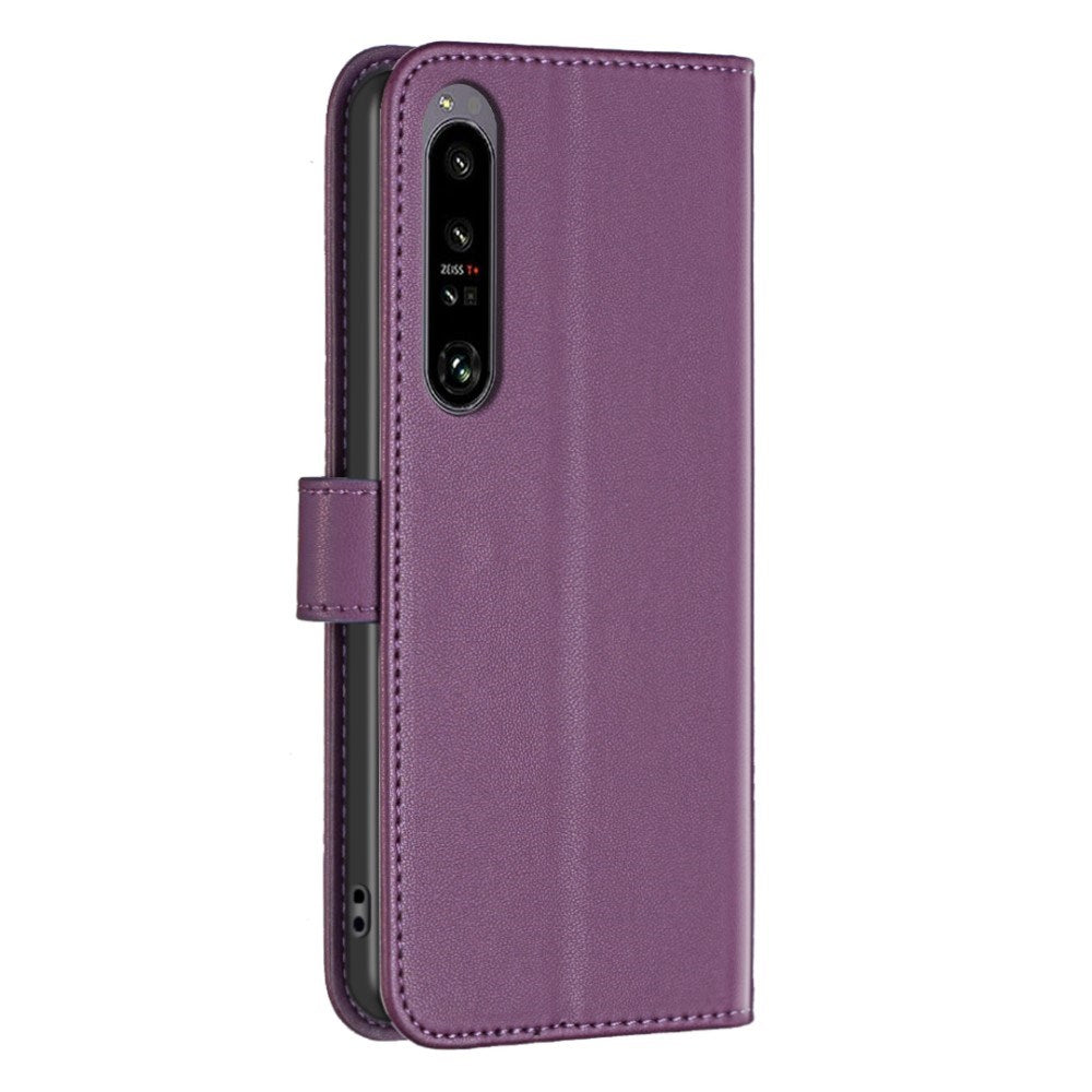 EIDERWOOD Sony Xperia 1 VI Kunst Læder Mobil Cover m. Ståfunktion & Kortholder - Mørk Lilla
