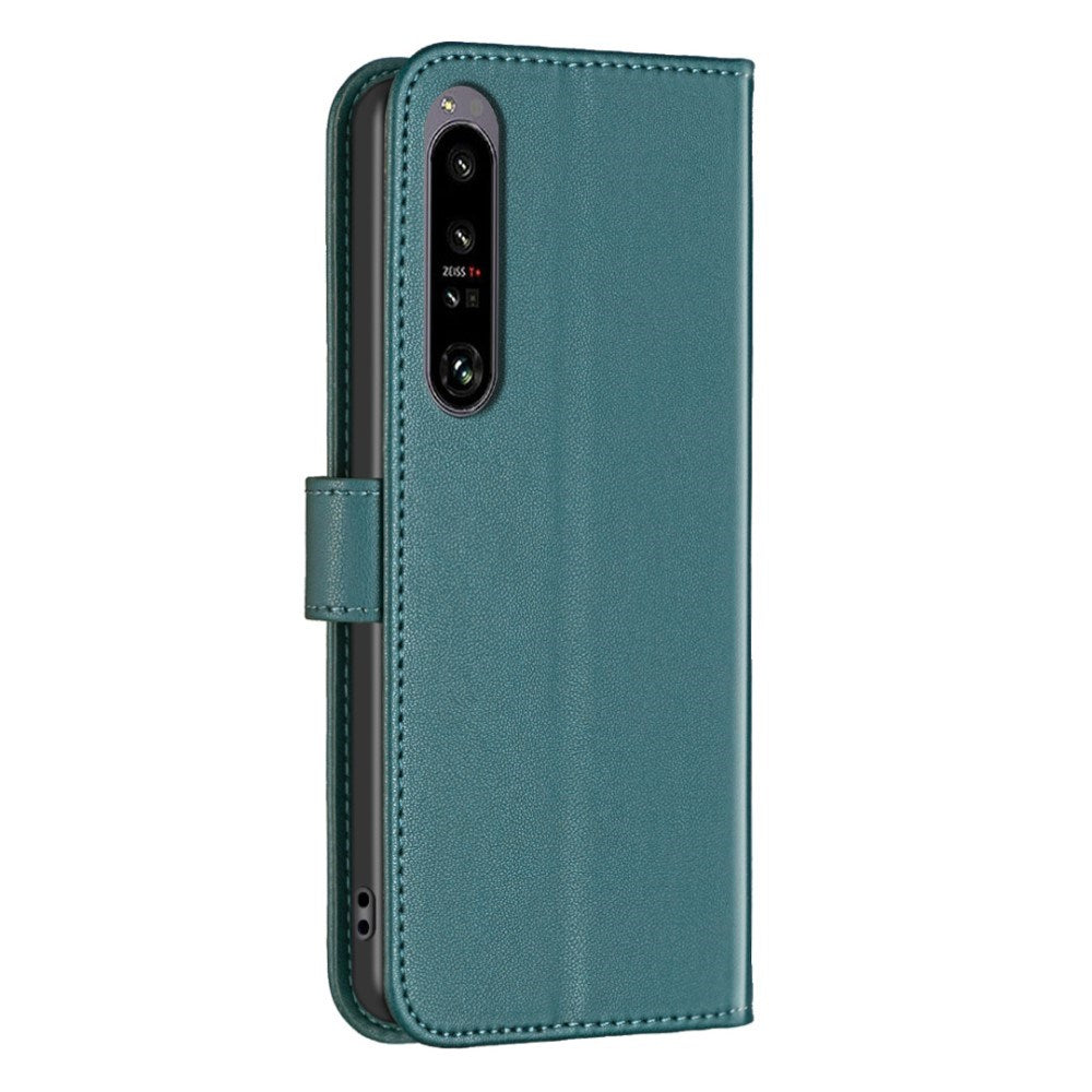 EIDERWOOD Sony Xperia 1 VI Kunst Læder Mobil Cover m. Ståfunktion & Kortholder - Grøn