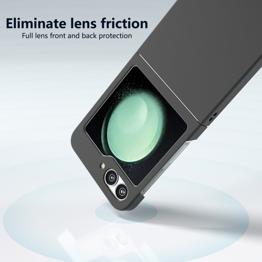 EIDERWOOD Samsung Galaxy Z Flip7 FE / Flip6 Gummibelagt Hård Plastik Mobil Cover - Sort