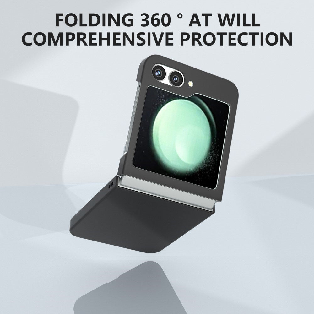 EIDERWOOD Samsung Galaxy Z Flip7 FE / Flip6 Gummibelagt Hård Plastik Mobil Cover - Sort