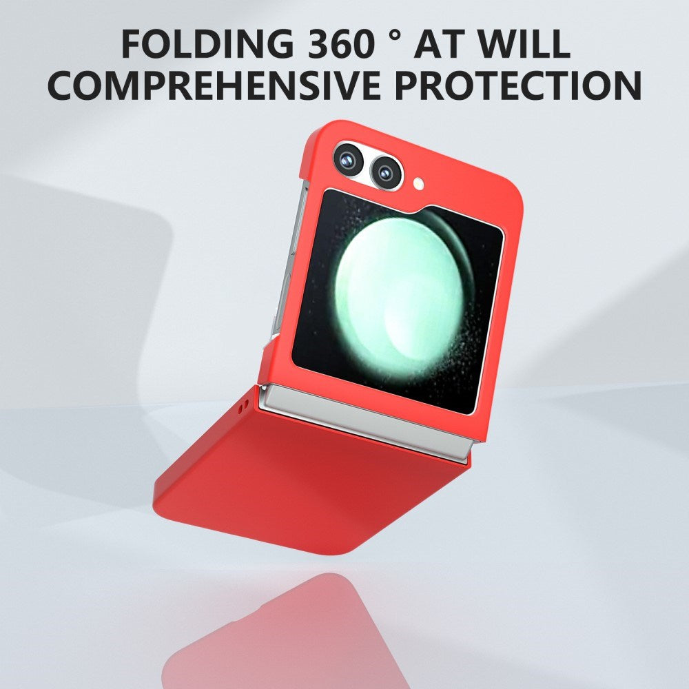 EIDERWOOD Samsung Galaxy Z Flip7 FE / Flip6 Gummibelagt Hård Plastik Mobil Cover - Rød