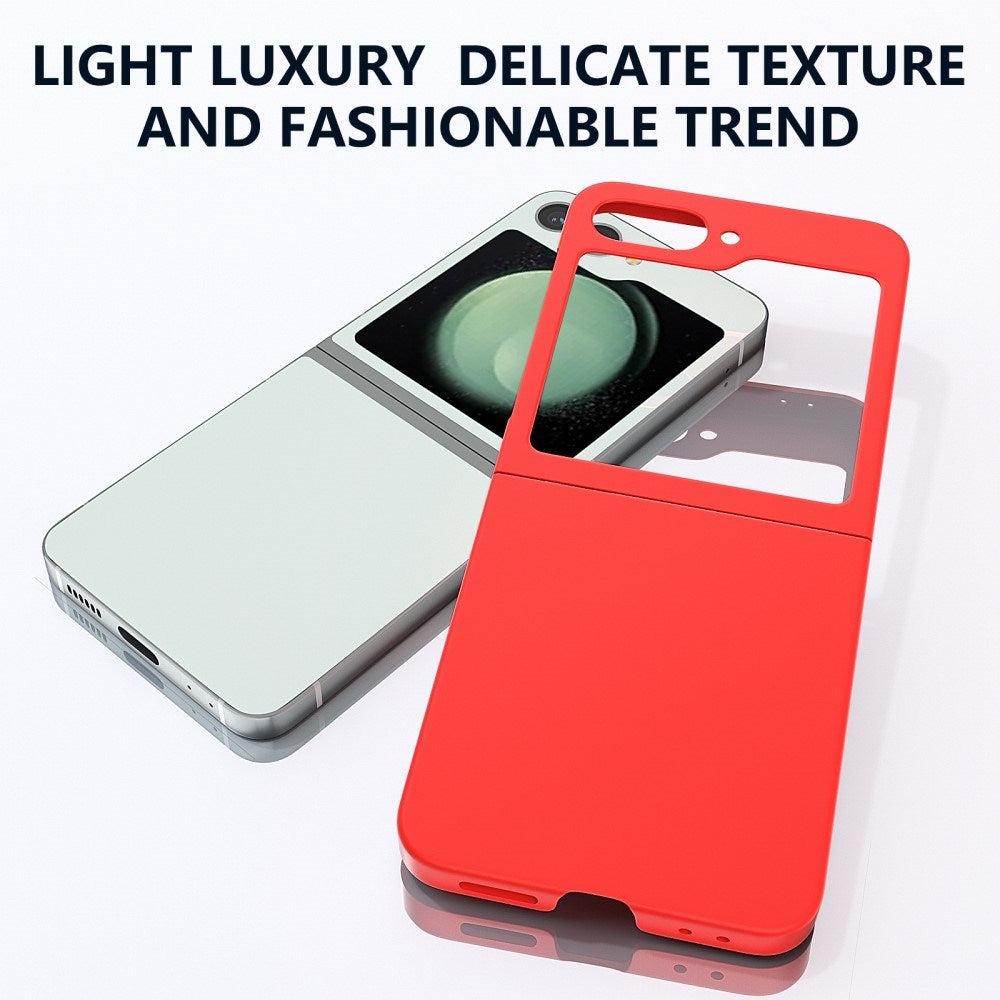 EIDERWOOD Samsung Galaxy Z Flip7 FE / Flip6 Gummibelagt Hård Plastik Mobil Cover - Rød