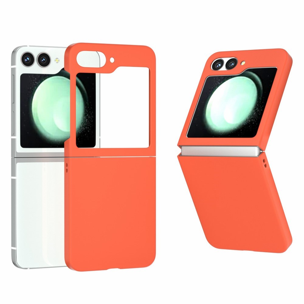 EIDERWOOD Samsung Galaxy Z Flip7 FE / Flip6 Gummibelagt Hård Plastik Mobil Cover - Orange