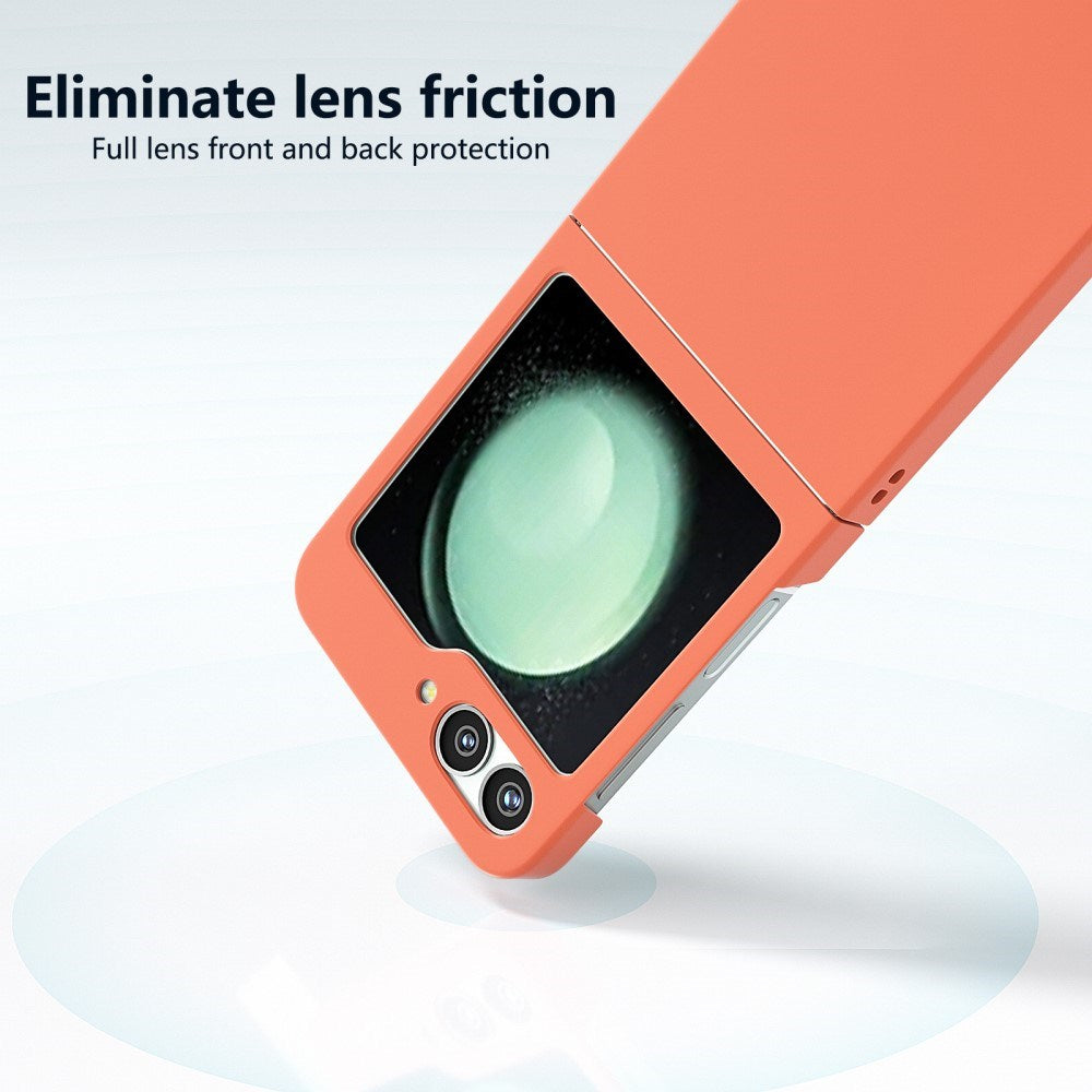 EIDERWOOD Samsung Galaxy Z Flip7 FE / Flip6 Gummibelagt Hård Plastik Mobil Cover - Orange
